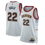 Maillot NBA Denver Nuggets Zeke Nnaji 22 Nike 2022-23 City Edition Gris Swingman - Homme
